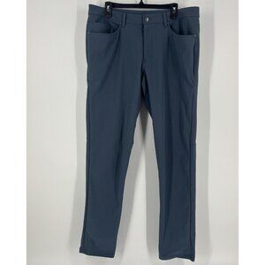 Lululemon ABC Pants Mens Size 36 Athletic Blue Chino Golf 5 Pocket